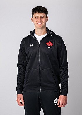 Maccabi Canada Full-Zip UA Black Hoodie M