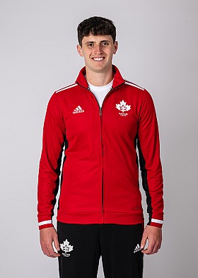M21 Maccabi Canada Full-Zip Red Track Jacket M