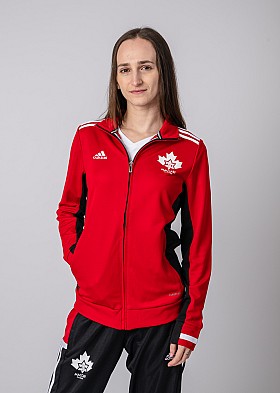 Team Canada's Adidas Full-Zip Red Sweatshirt W