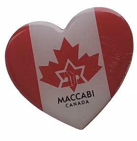 Maccabi Canada Heart Pin M21