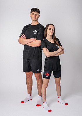 Maccabi Canada UA Black Biker Short W